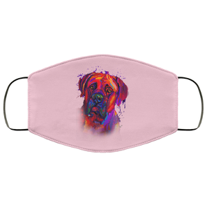 Hand painted Bullmastiff human Face Mask