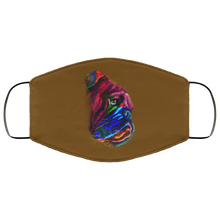 Load image into Gallery viewer, Hand painted Bull Dog human Face Mask