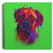 Load image into Gallery viewer, Hand Painted Bullmastiff Square Canvas .75in Frame