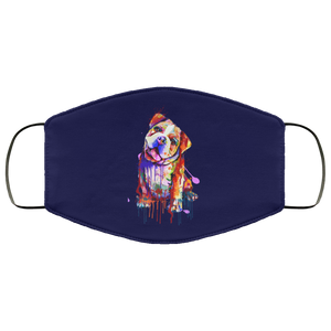 Hand painted Bull Dog human Face Mask