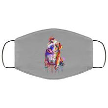 Load image into Gallery viewer, Hand painted Bull Dog human Face Mask