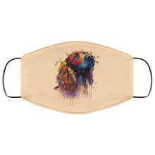 Load image into Gallery viewer, Hand painted cocker spaniel human Face Mask