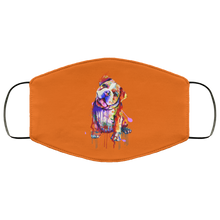 Load image into Gallery viewer, Hand painted Bull Dog human Face Mask
