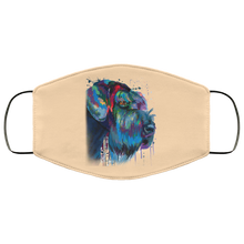Load image into Gallery viewer, Hand painted Schnauzer human Face Mask