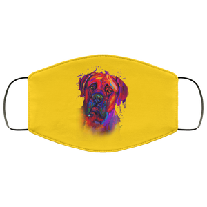 Hand painted Bullmastiff human Face Mask