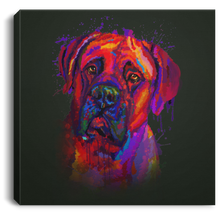 Load image into Gallery viewer, Hand Painted Bullmastiff Square Canvas .75in Frame