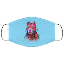 Load image into Gallery viewer, Hand painted pitbull human Face Mask