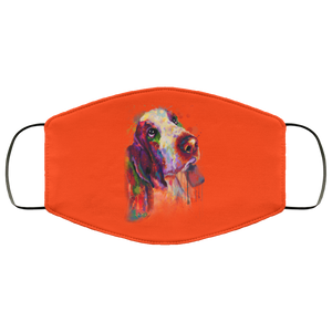 Hand painted bassethound human Face Mask