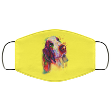 Load image into Gallery viewer, Hand painted bassethound human Face Mask