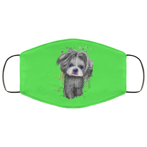 Hand painted 	Shih Tzu human Face Mask