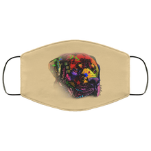 Load image into Gallery viewer, Hand painted rottweiler human Face Mask
