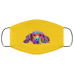 Hand painted weimaraners Human Face Mask