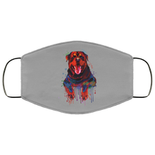 Load image into Gallery viewer, Hand painted rottweiler human Face Mask