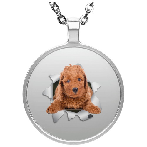 POODLE 3D Circle Necklace