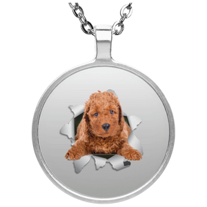 POODLE 3D Circle Necklace