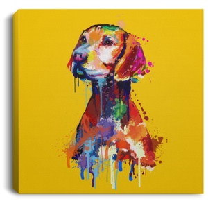 Hand Painted Vizsla Square Canvas .75in Frame