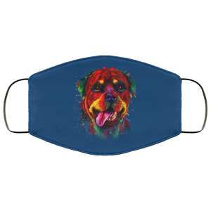 Hand painted rottweiler human Face Mask