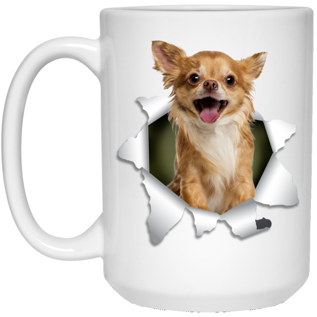 CHIHUAHUA 3D 15 oz. White Mug