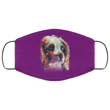 Load image into Gallery viewer, Hand painted cavalier human Face Mask