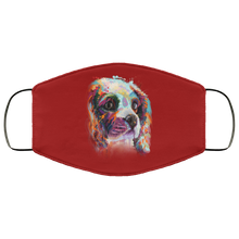Load image into Gallery viewer, Hand painted cavalier human Face Mask
