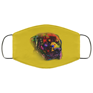 Hand painted rottweiler human Face Mask