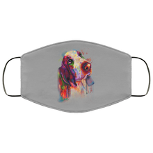 Load image into Gallery viewer, Hand painted bassethound human Face Mask