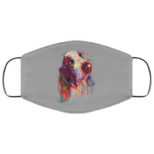 Hand painted bassethound human Face Mask