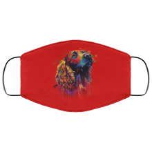 Load image into Gallery viewer, Hand painted cocker spaniel human Face Mask
