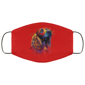 Hand painted cocker spaniel human Face Mask