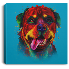 Load image into Gallery viewer, Hand Painted Rottweiler Square Canvas .75in Frame