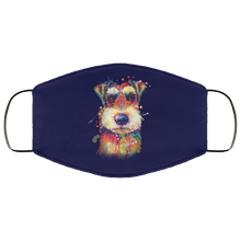 Load image into Gallery viewer, Hand painted Schnauzer human Face Mask