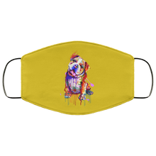 Load image into Gallery viewer, Hand painted Bull Dog human Face Mask
