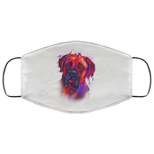 Hand painted Bullmastiff human Face Mask
