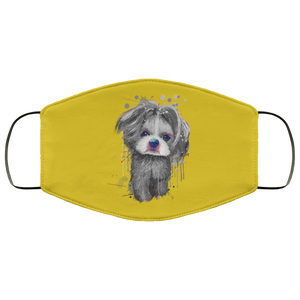 Hand painted 	Shih Tzu human Face Mask