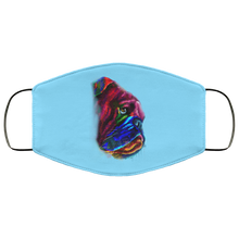 Load image into Gallery viewer, Hand painted Bull Dog human Face Mask