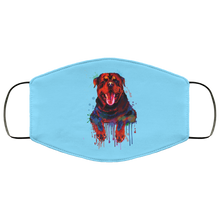 Load image into Gallery viewer, Hand painted rottweiler human Face Mask