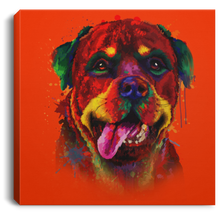Load image into Gallery viewer, Hand Painted Rottweiler Square Canvas .75in Frame