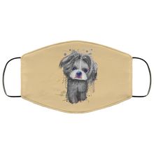 Load image into Gallery viewer, Hand painted 	Shih Tzu human Face Mask