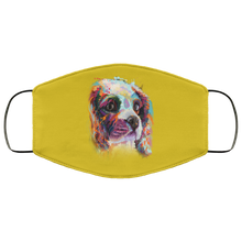 Load image into Gallery viewer, Hand painted cavalier human Face Mask