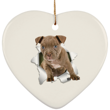 Load image into Gallery viewer, PITBULL 3D Ceramic Heart Ornament
