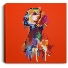 Load image into Gallery viewer, Hand Painted Vizsla Square Canvas .75in Frame