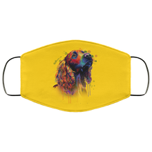 Load image into Gallery viewer, Hand painted cocker spaniel human Face Mask