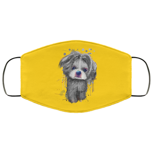 Hand painted 	Shih Tzu human Face Mask