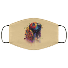 Load image into Gallery viewer, Hand painted cocker spaniel human Face Mask