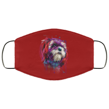 Load image into Gallery viewer, Hand painted Shih Tzu human Face Mask