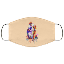 Load image into Gallery viewer, Hand painted Bull Dog human Face Mask