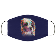 Load image into Gallery viewer, Hand painted cavalier human Face Mask