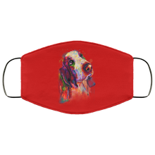 Load image into Gallery viewer, Hand painted bassethound human Face Mask