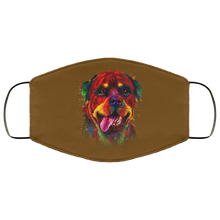 Load image into Gallery viewer, Hand painted rottweiler human Face Mask