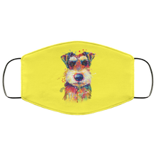 Load image into Gallery viewer, Hand painted Schnauzer human Face Mask